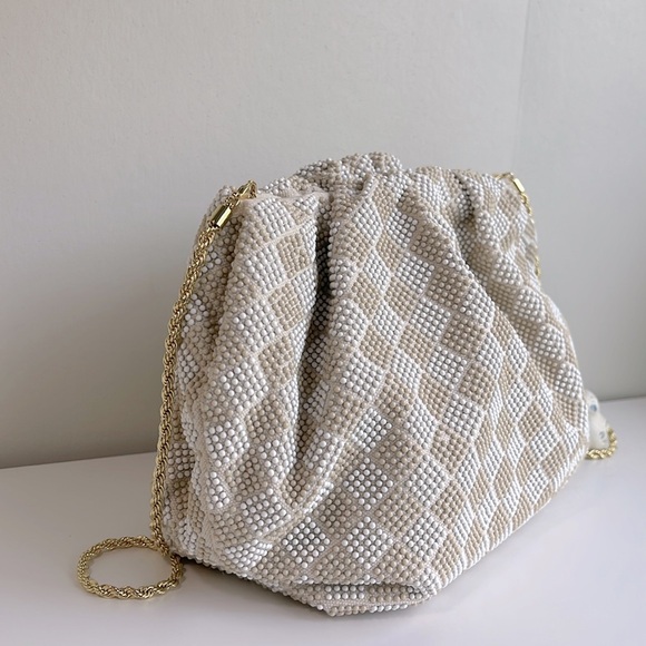 Loeffler Randall Pleated Beaded Clutch - Picture 5 of 16